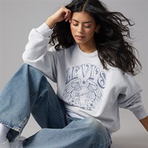 Levi's Womens Graphic Heritage Sweatshirt Orbit Heather