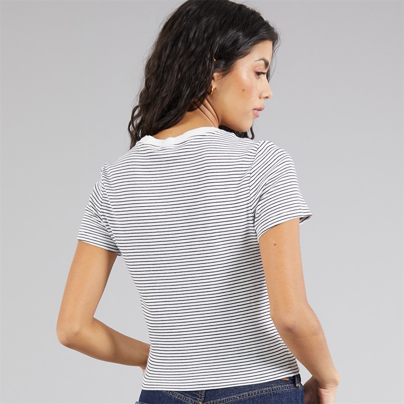 Levi's Womens Essential T-Shirt Annalise Stripe Peacoat