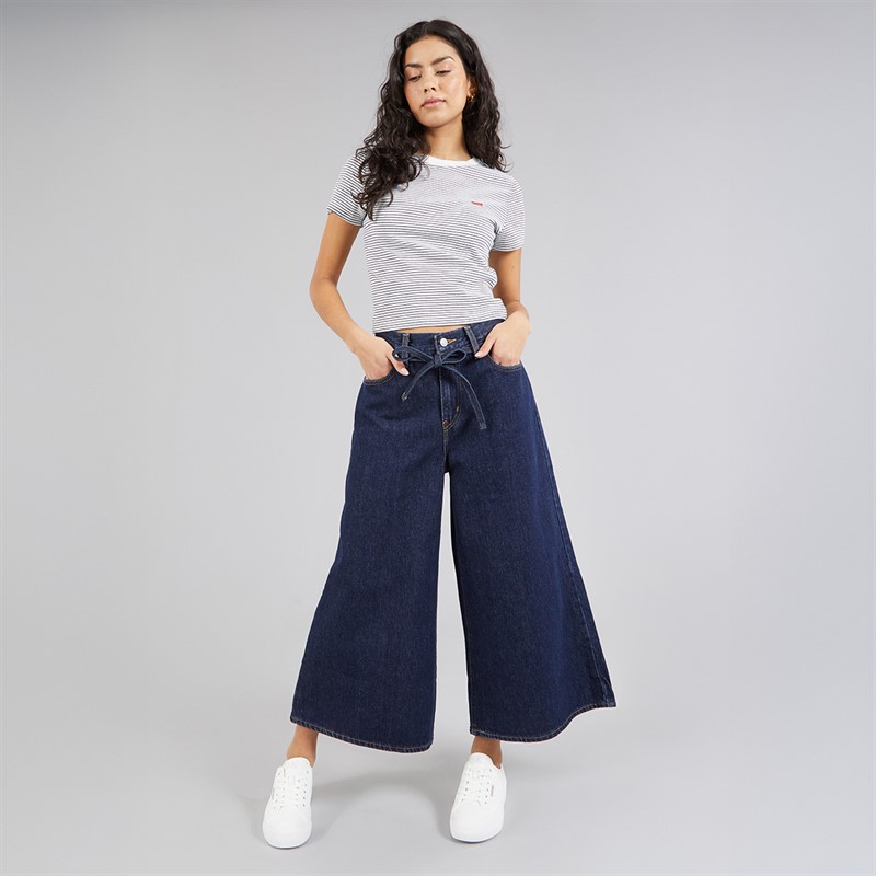 Levi's Womens Essential T-Shirt Annalise Stripe Peacoat