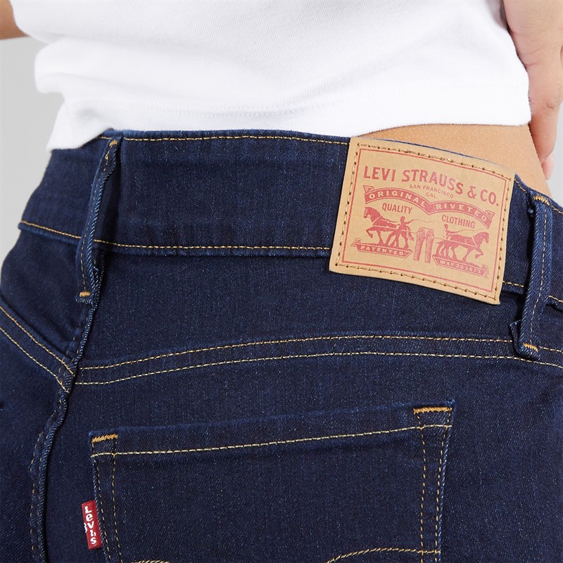 Levi's Womens 711 Double Button Skinny Jeans Cast Shadows