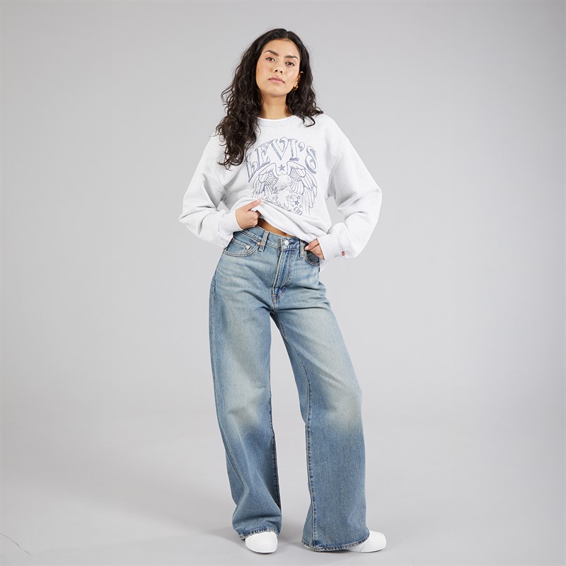 Levi's Womens Ribcage Wide Leg Jeans Tint Story