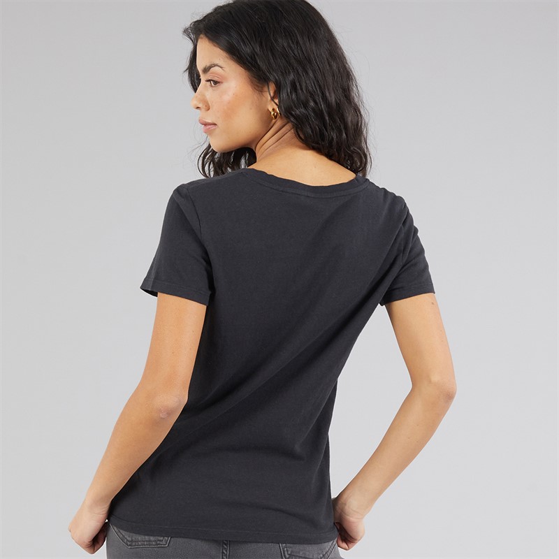 Levi's Womens Perfect V-Neck T-Shirt Anthracite Night