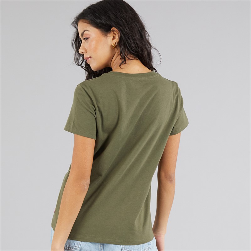Levi's Womens The Perfect T-Shirt Batwing Succulent Ivy Green