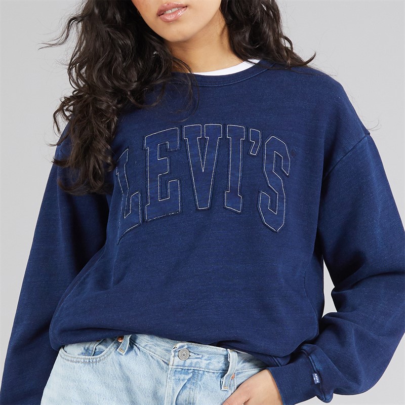 Levi's Womens Graphic Heritage Sweatshirt Indigo