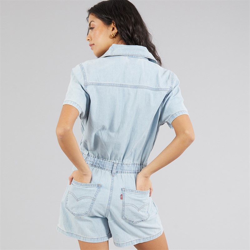 Levi's Womens Type 3 Denim Romper Forgotten Dream No Dp