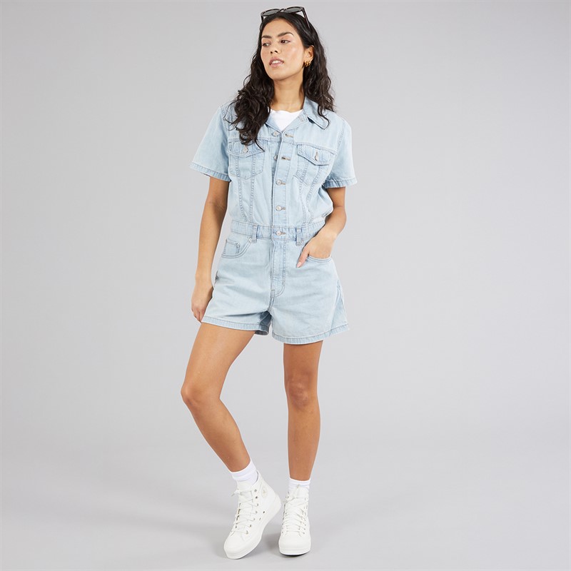 Levi's Womens Type 3 Denim Romper Forgotten Dream No Dp