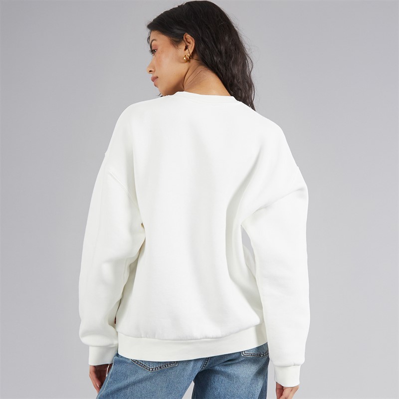 Levi's Womens Graphic Crew Sweatshirt Lsesince 1873 Bright White