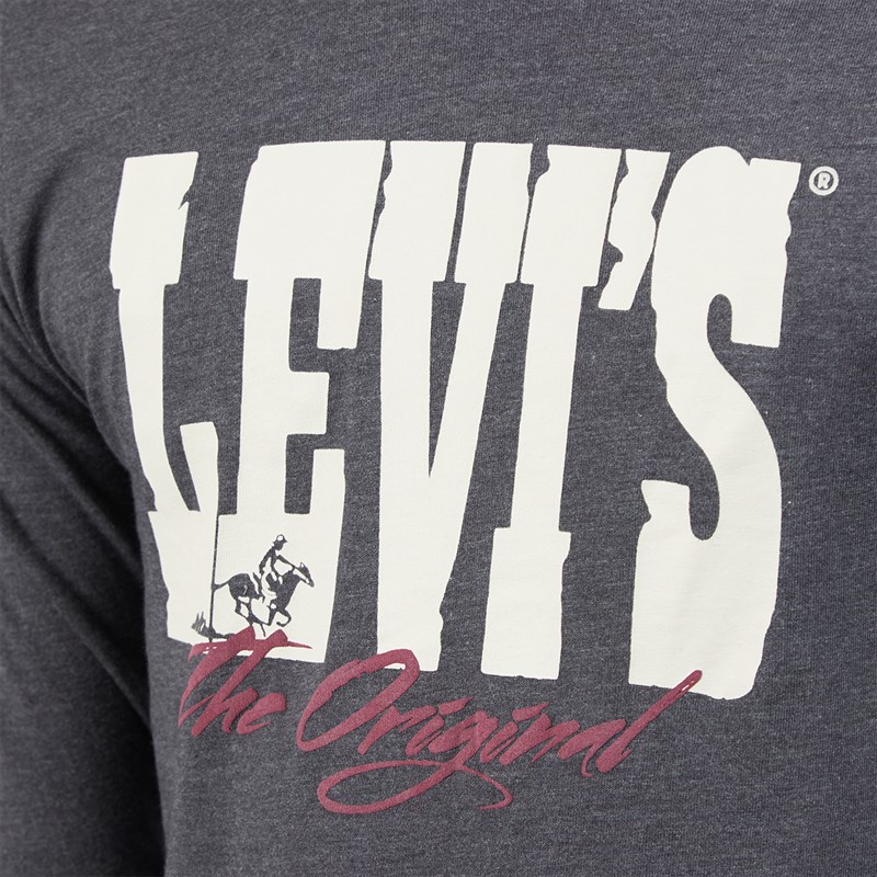 Levi's Boys Yee-Haw T-Shirt Charcoal Heather