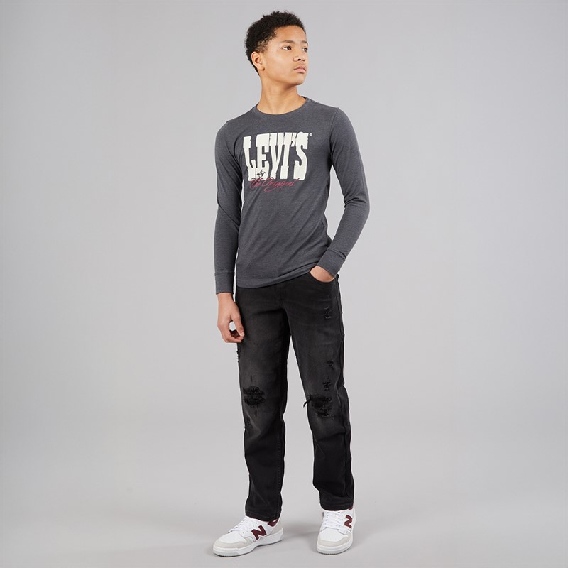 Levi's Boys Yee-Haw T-Shirt Charcoal Heather