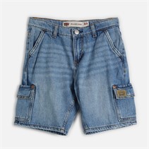 Levi's Boys Denim Cargo Shorts From Scratch No Destruction