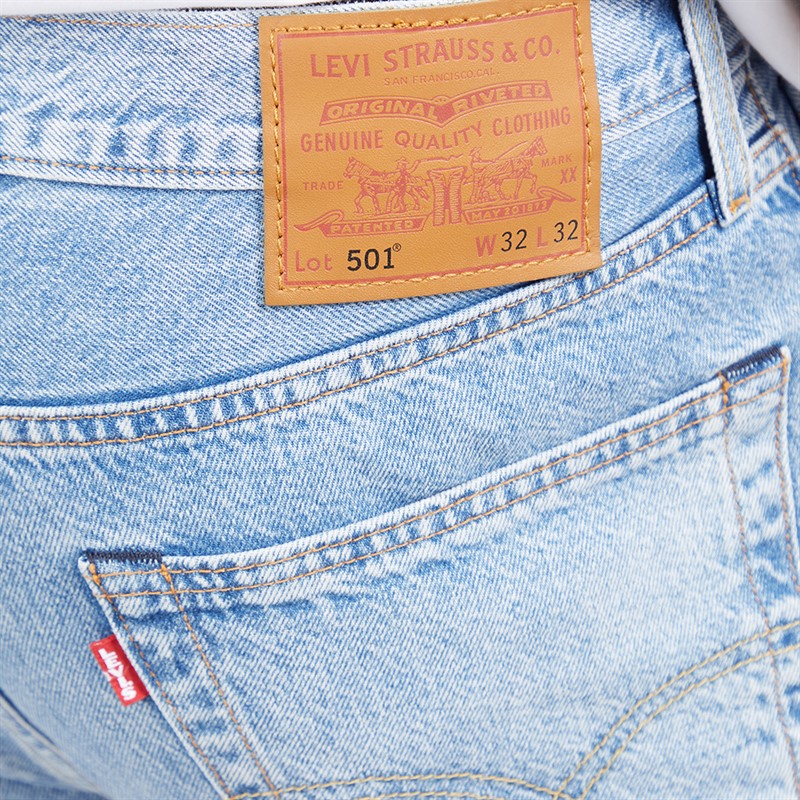 Levi's Mens 501 Levis Original Jeans Low On Sleep