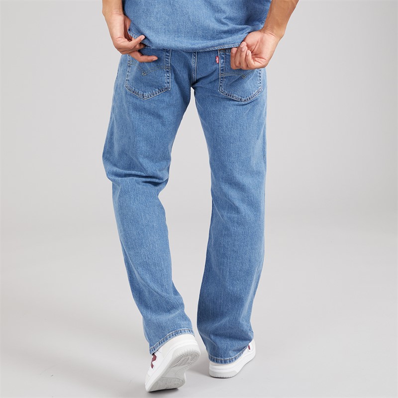 Levi's Mens 569 Loose Straight Jeans Local Mid Stone Wash