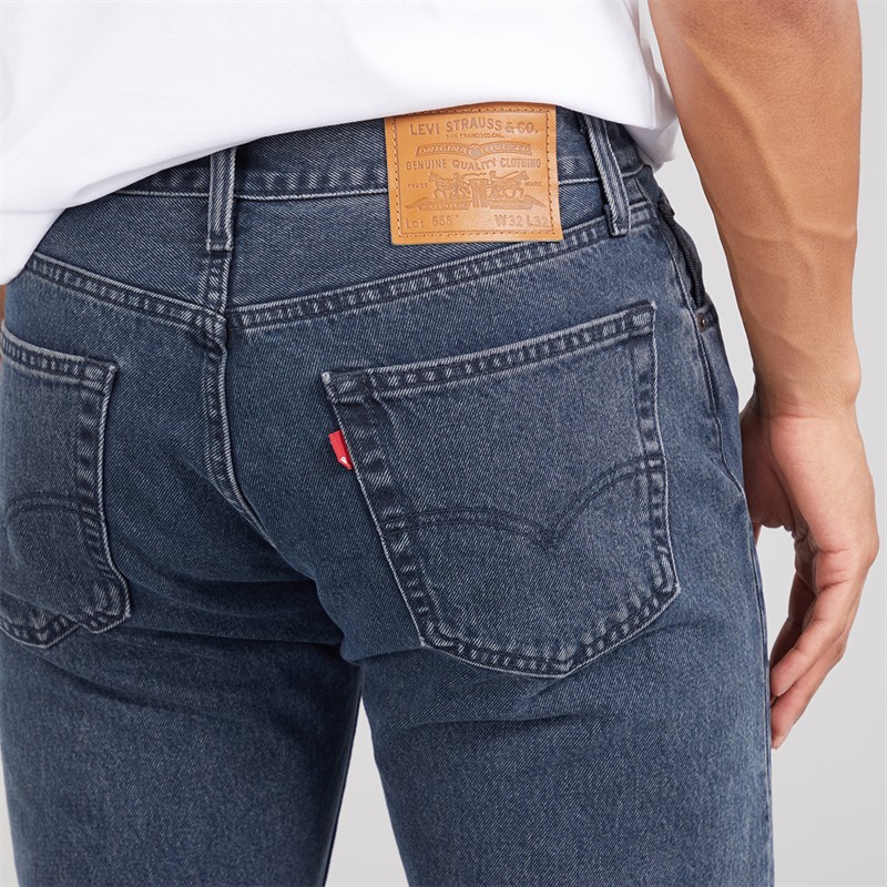 Levi's Mens 555 Relaxed Straight Jeans The Midnight Blues Show