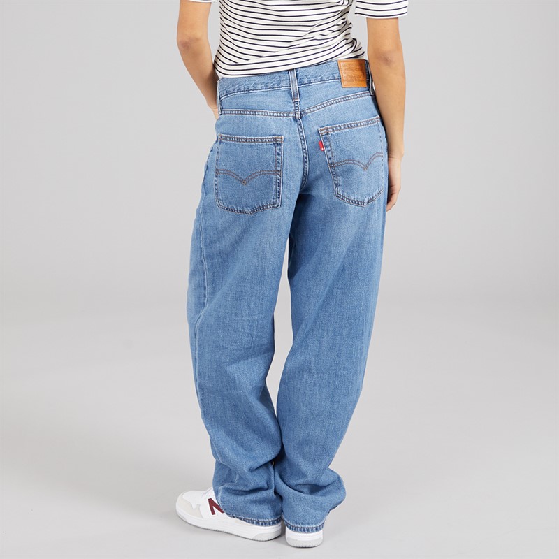 Levi's Womens Baggy Dad Jeans Heavy Check