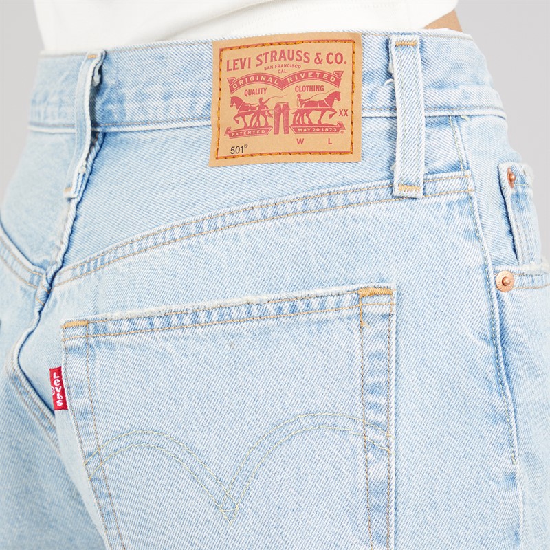 Levi's Womens 501 Mid Thigh Shorts Take Off