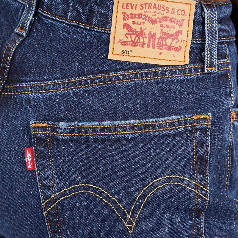 Levi's Womens 501 Straight Leg Jeans Salsa T3 Authentic No Dx