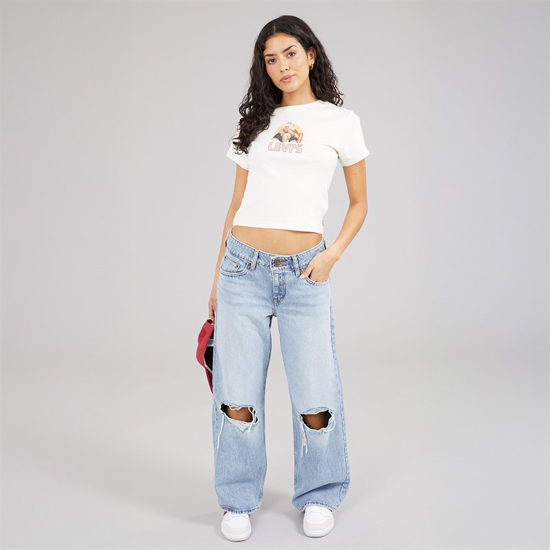 Levi's Womens Essential Sporty T-Shirt Levis Archival Egret