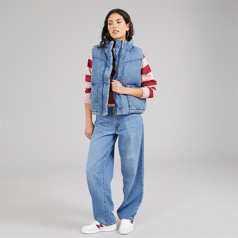 Levi's Womens Western Bubble Gilet City Worn Ow