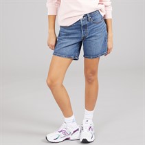 Levi's Womens 501 Mid Thigh Shorts Broken Midnight No Dx