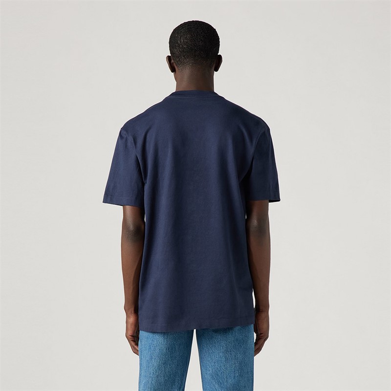 Levi's T-shirt z kieszenią dla niego kolor Navy Blazer