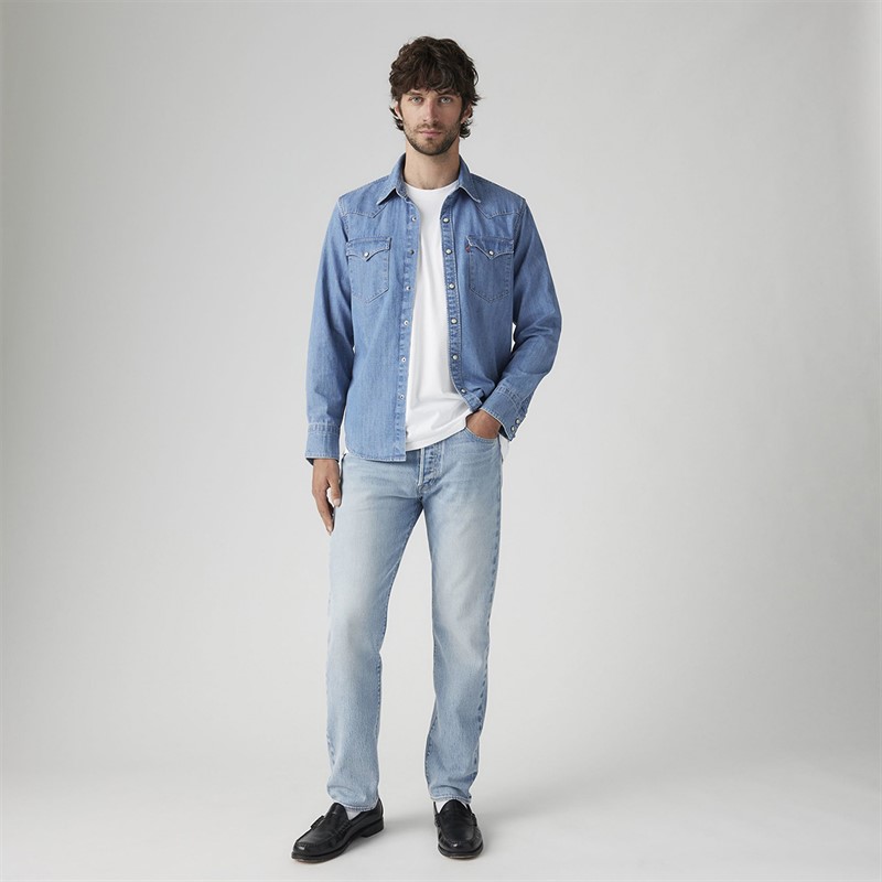 Levi's 501 Slim Taper jeans dla niego kolor Me Transfer