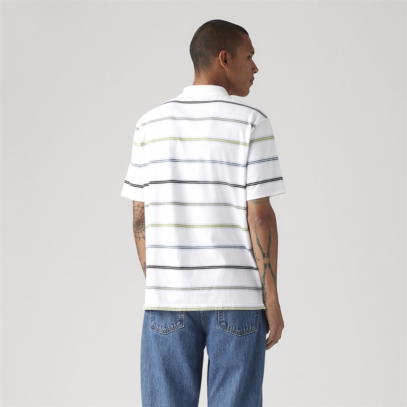 Levi's koszulka polo koszulka dla niego kolor Rowan Stripe Bright White