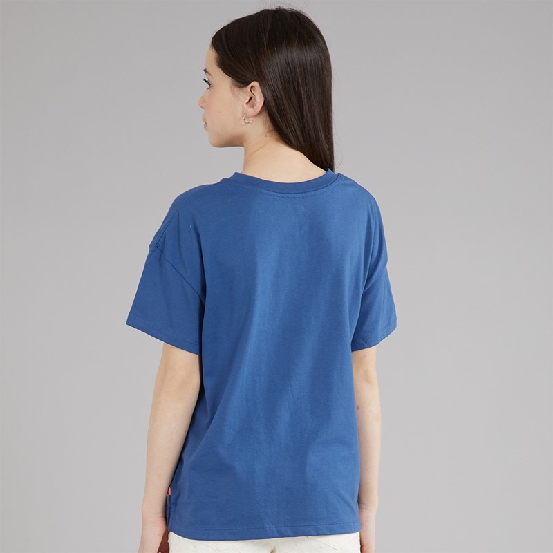 Levi's Girls Floral Oversized T-Shirt True Navy