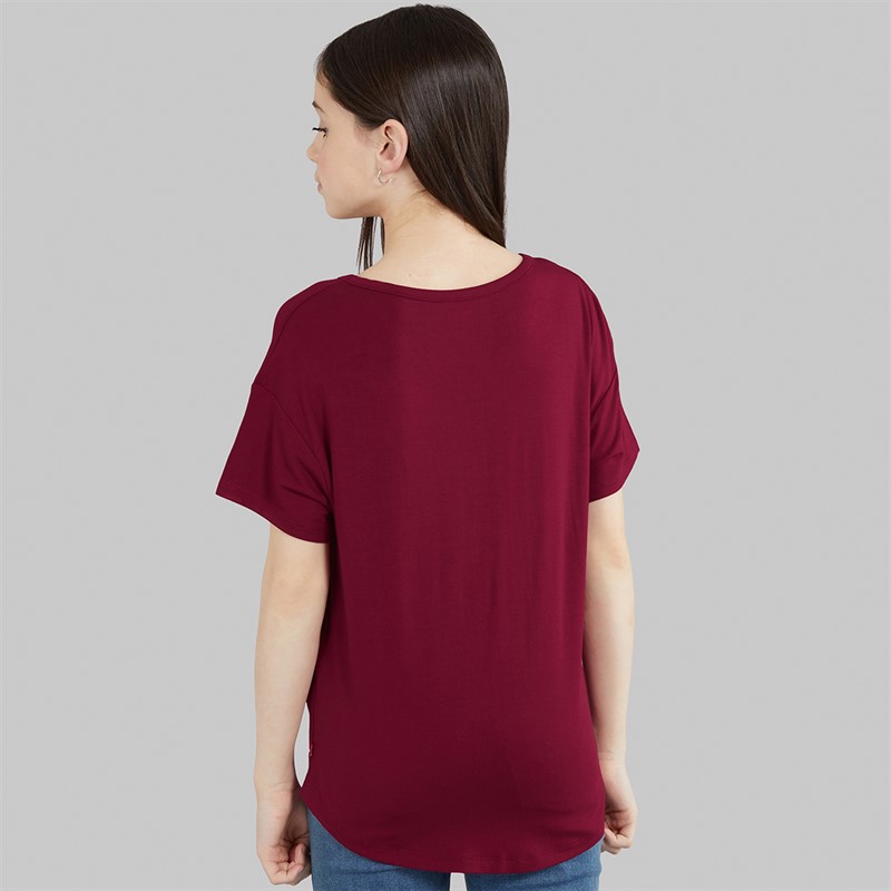 Levi's Girls New Favourite T-Shirt Red Plum