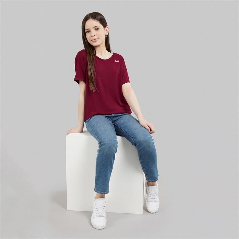 Levi's Girls New Favourite T-Shirt Red Plum
