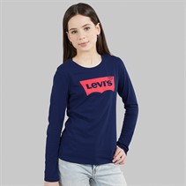 Levi's Girls Batwing Long Sleeve T-Shirt Medieval Blue