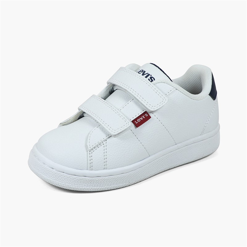 Levi's Infant Boys Bell JR Mini Trainers White/Navy 0122