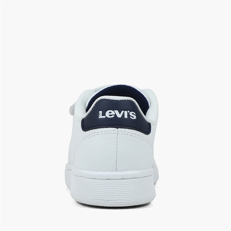 Levi's Infant Boys Bell JR Mini Trainers White/Navy 0122
