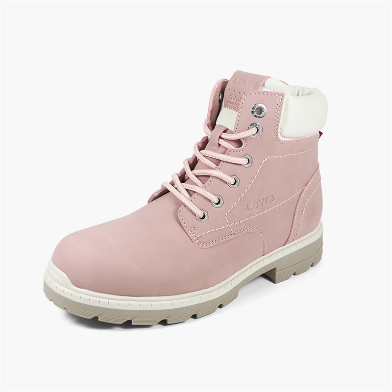 Levi's Junior Girls Forrest Nova Boots Pink/Ecru 4649