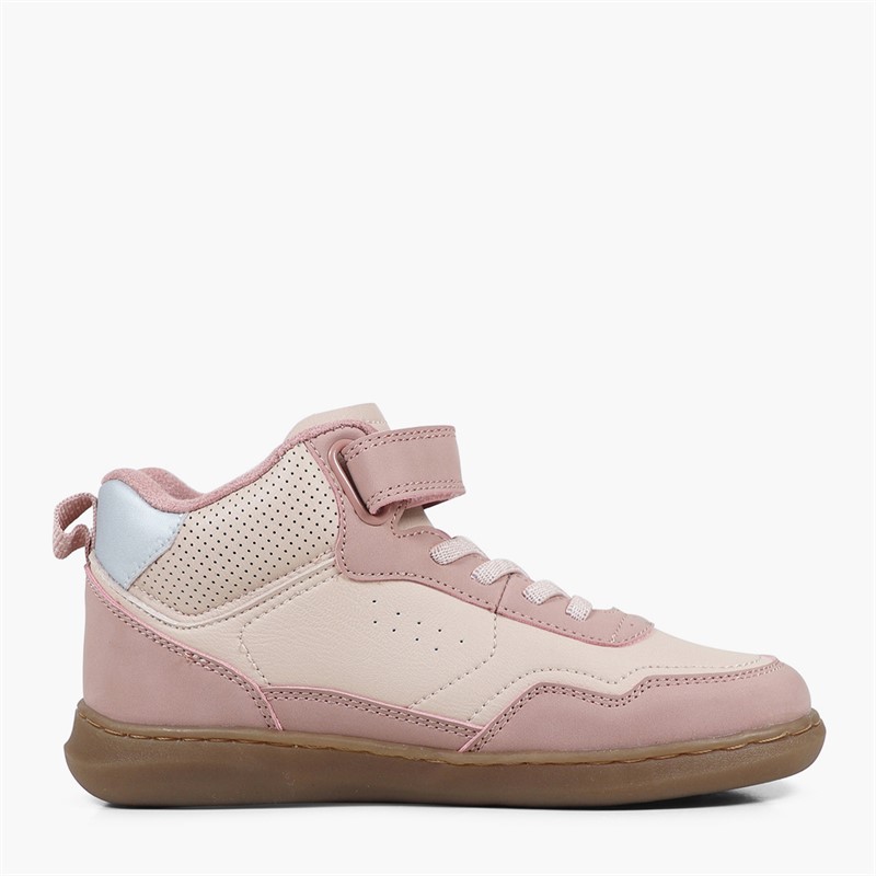 Levi's Girls Terra Mid Trainers Pink Silver 0387