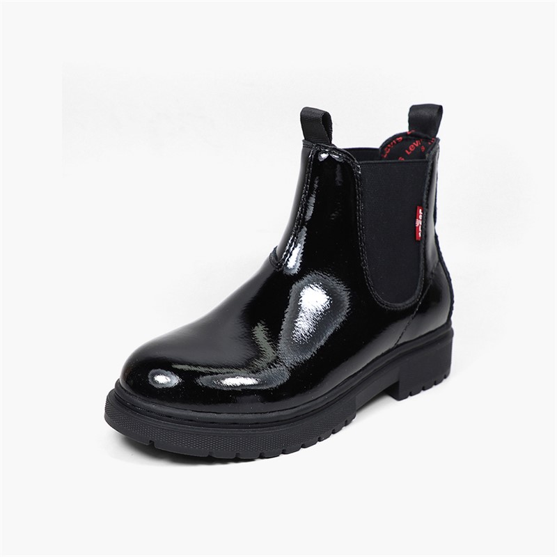 Levi's Kids Oliver Boots Black Shiny 2459