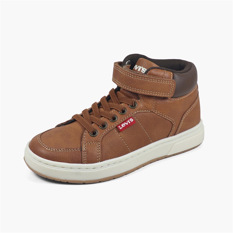 Levi's Boys Piper JR Mid Trainers Cognac 0241