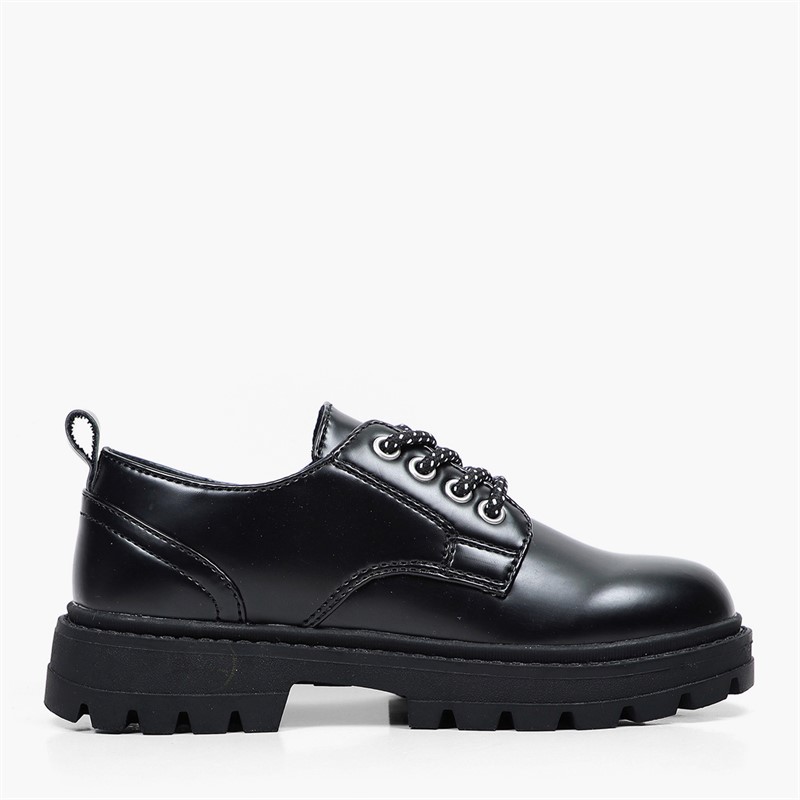 Levi's Junior Prince Reresh Shoes Black Shiny 2459
