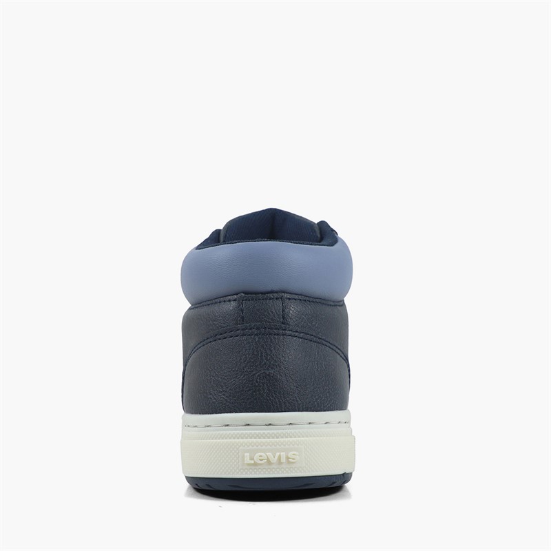 Levi's Boys Piper JR Mid Trainers Navy Smoke 0876