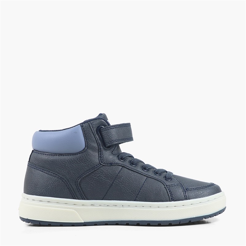 Levi's Boys Piper JR Mid Trainers Navy Smoke 0876