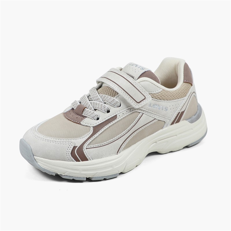 Levi's Kids Curtis NBX Trainers Off White/Brown 3699