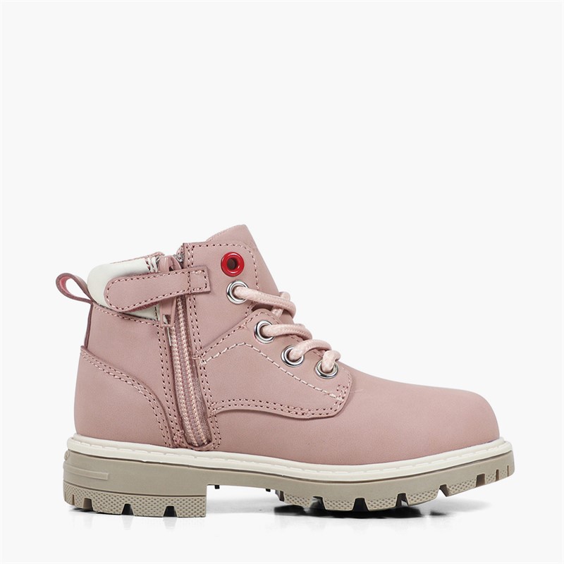 Levi's Infant Girls Jax Plus Mini Boots Pink/Ecru 4649