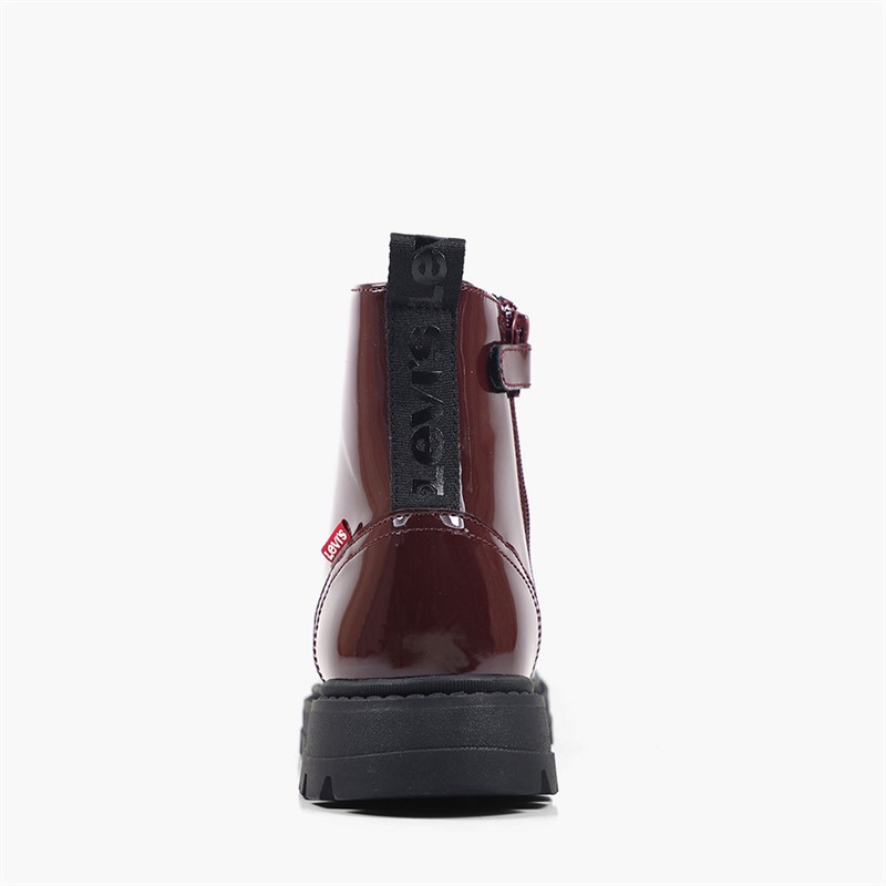 Levi's Junior Pasadena Refresh Boots Maroon 1347