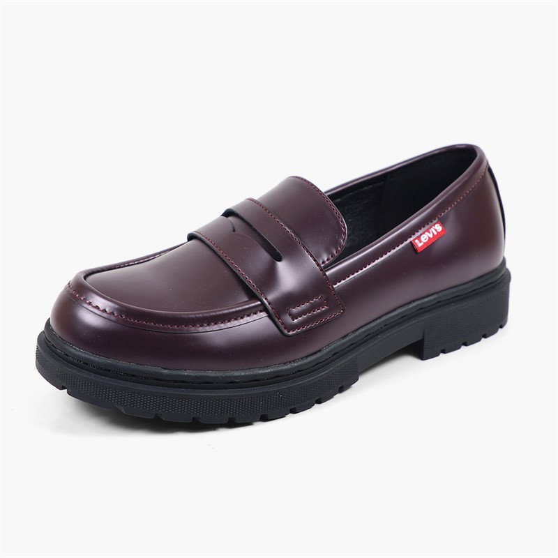 Levi's Junior Girls Lucy Loafers Burgundy 0013