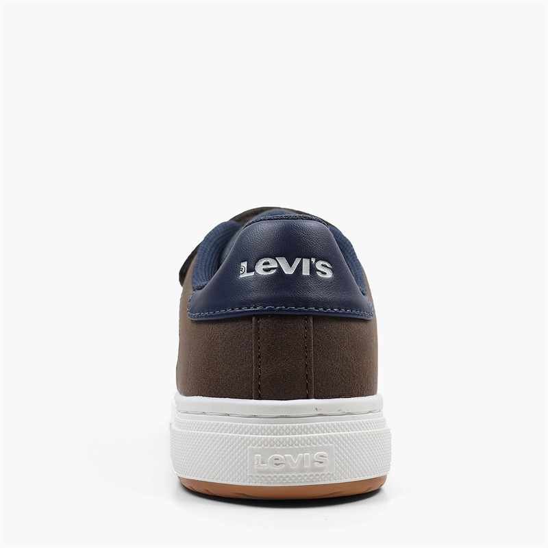Levi's Boys Piper JR Trainers Dark Brown/Navy 2241