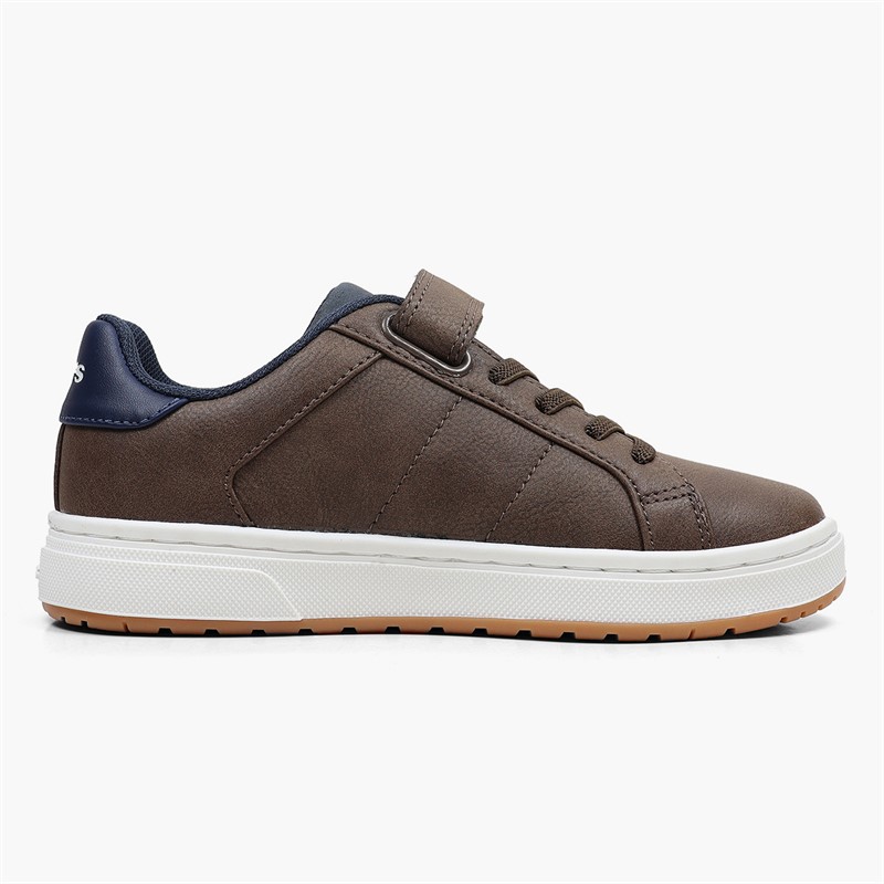 Levi's Boys Piper JR Trainers Dark Brown/Navy 2241