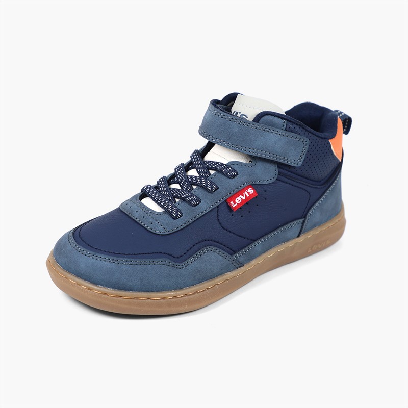 Levi's Boys Terra Mid Trainers Navy Smoke 0876