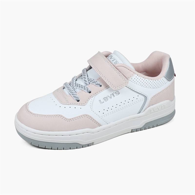 Levi's Girls Elliot NBX Trainers White/Pink 0077