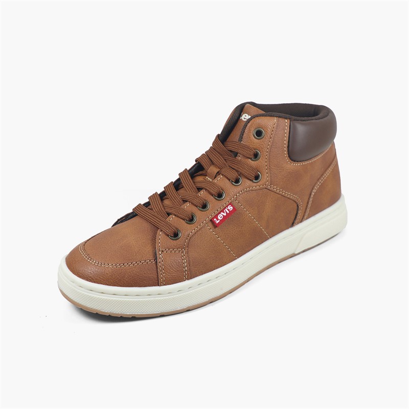 Levi's Junior Boys Piper JR Mid Trainers Cognac 0241