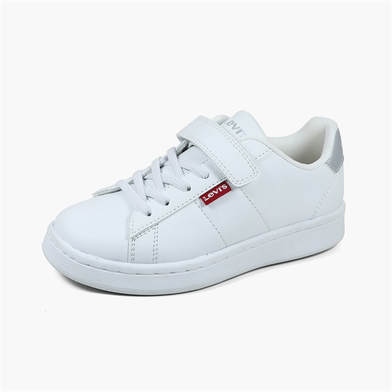 Levi's Boys Bell JR Trainers White/Silver