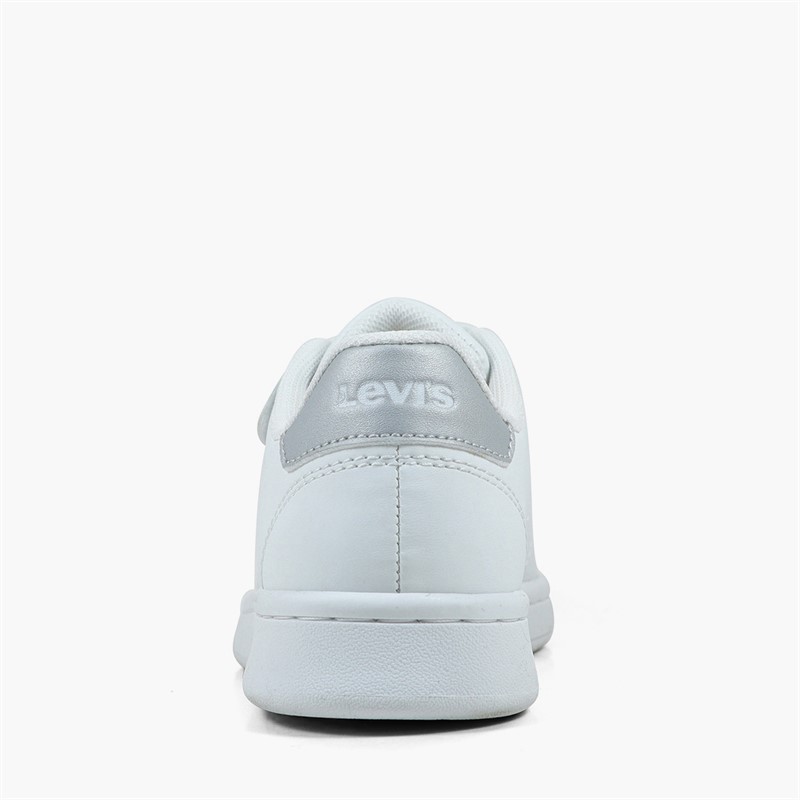 Levi's Boys Bell JR Trainers White/Silver